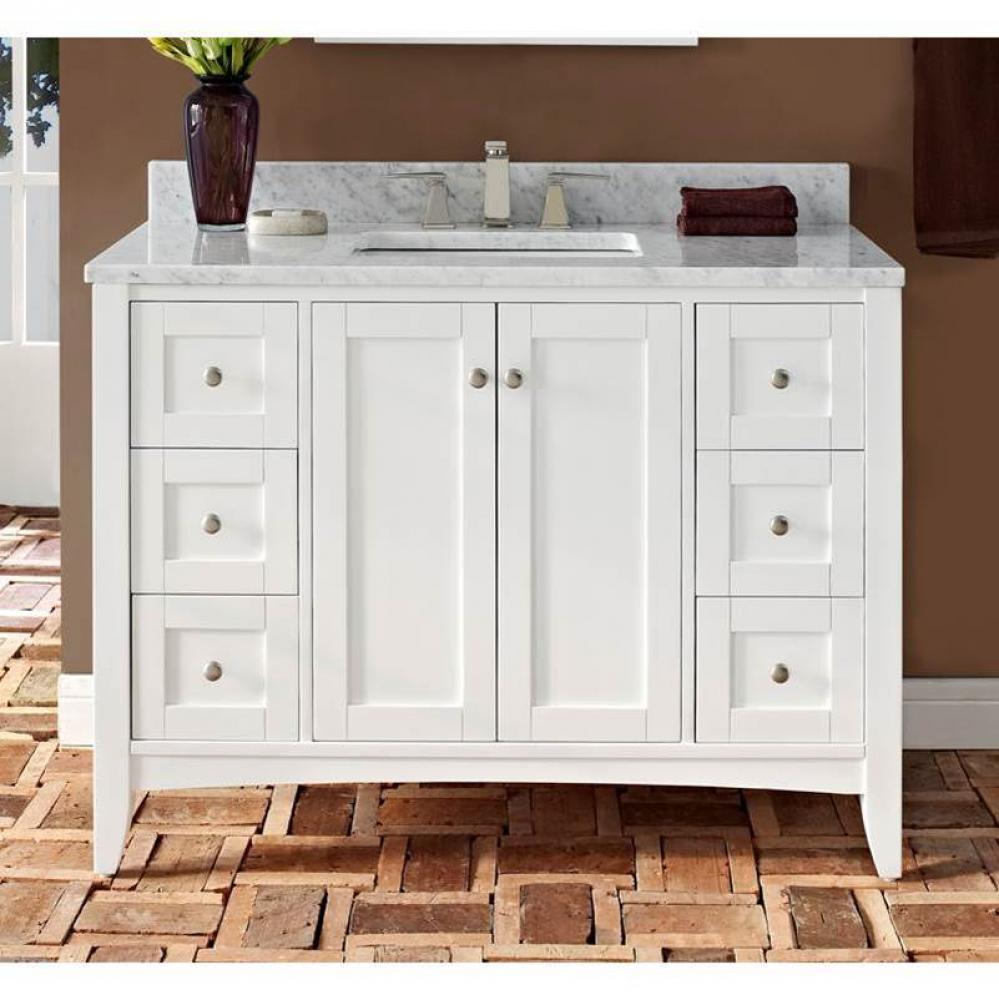 Shaker Americana 48'' Vanity - Polar White