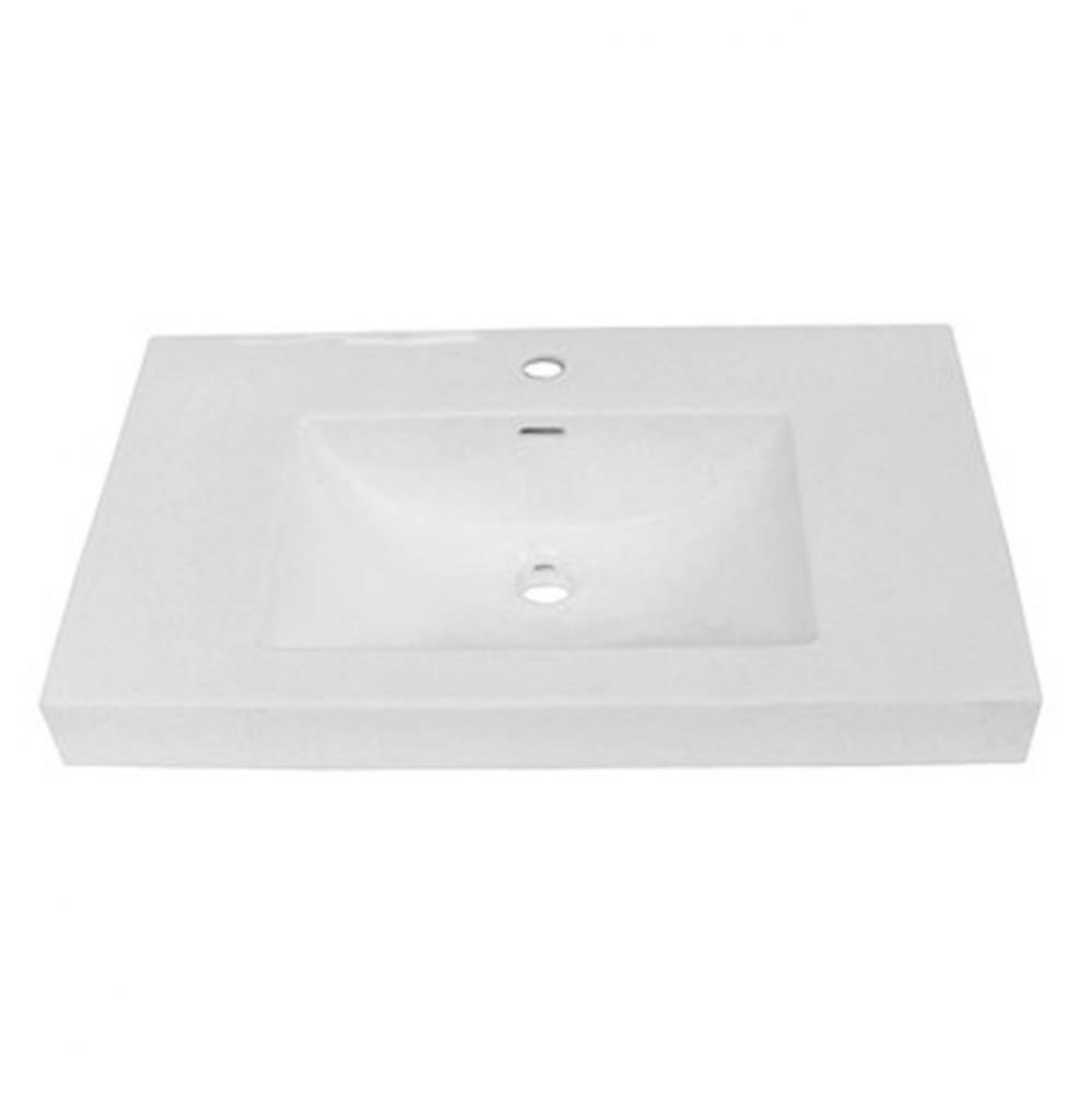 30x18'' White Ceramic Sink