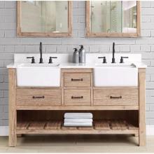 Fairmont Designs Canada 1507-FV60D - Napa 60'' Double Bowl Farmhouse Vanity - Sonoma Sand