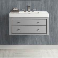 Fairmont Designs Canada 1510-WV3618 - Charlottesville w/Nickel 36x18'' Wall Mount Vanity - Light Gray