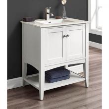 Fairmont Designs Canada 1512-VH30 - Shaker Americana 30'' Open Shelf Vanity - Polar White