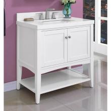 Fairmont Designs Canada 1512-VH36 - Shaker Americana 36'' Open Shelf Vanity - Polar White