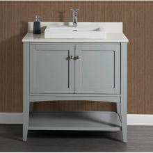 Fairmont Designs Canada 1514-VH36 - Shaker Americana 36'' Open Shelf Vanity - Light Gray