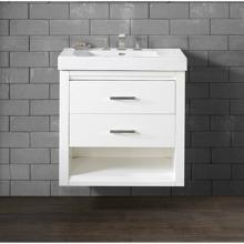 Fairmont Designs Canada 1517-WV3018 - Studio One 30x18'' Wall Mount Vanity - Glossy White