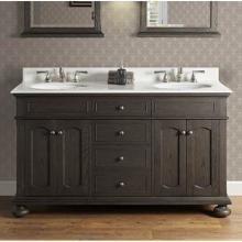 Fairmont Designs Canada 1536-V6021D - Oakhurst 60'' Double Bowl Vanity - Burnt Chocolate