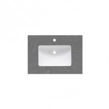 Fairmont Designs Canada TQ-S3022SG1 - 2inch - 30'' Spectre Grey (SG) Quartz Top - single hole