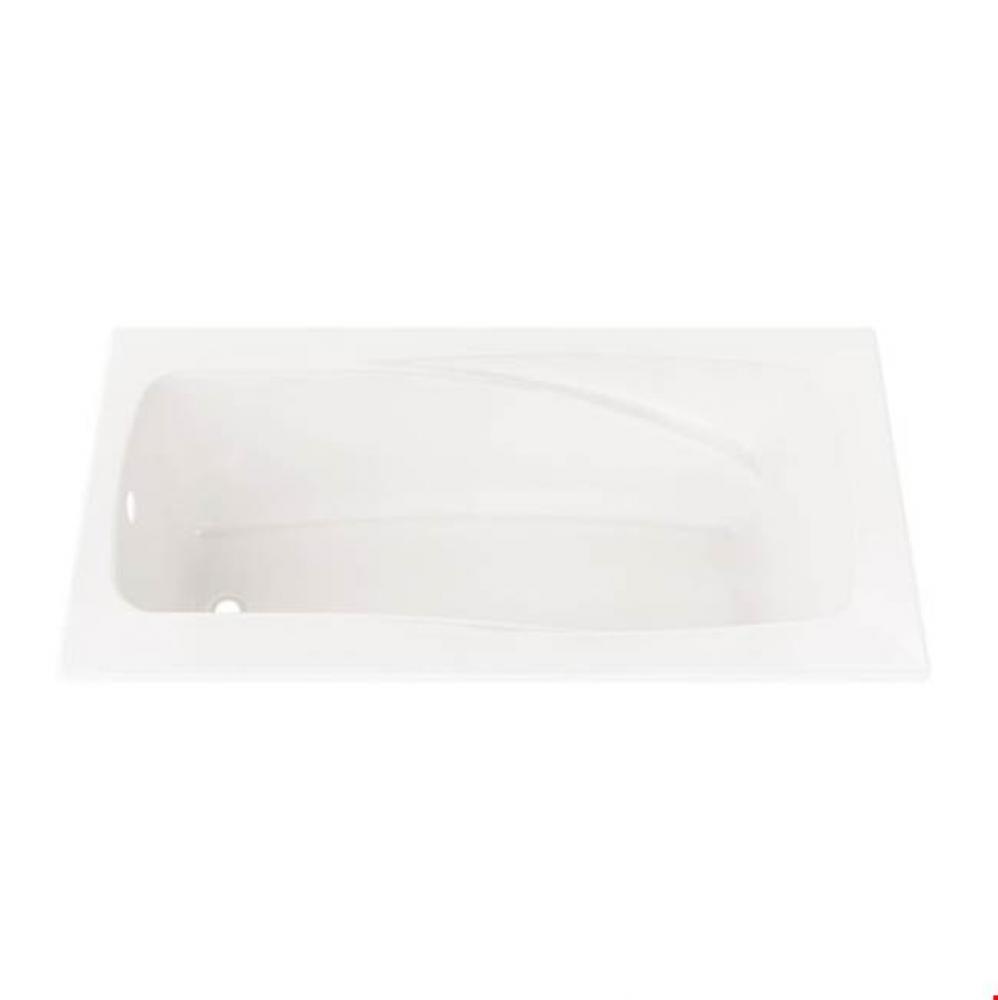 VELONA bathtub 32x60 with Tiling Flange, Left drain, Whirlpool, White VELO3260 BG T