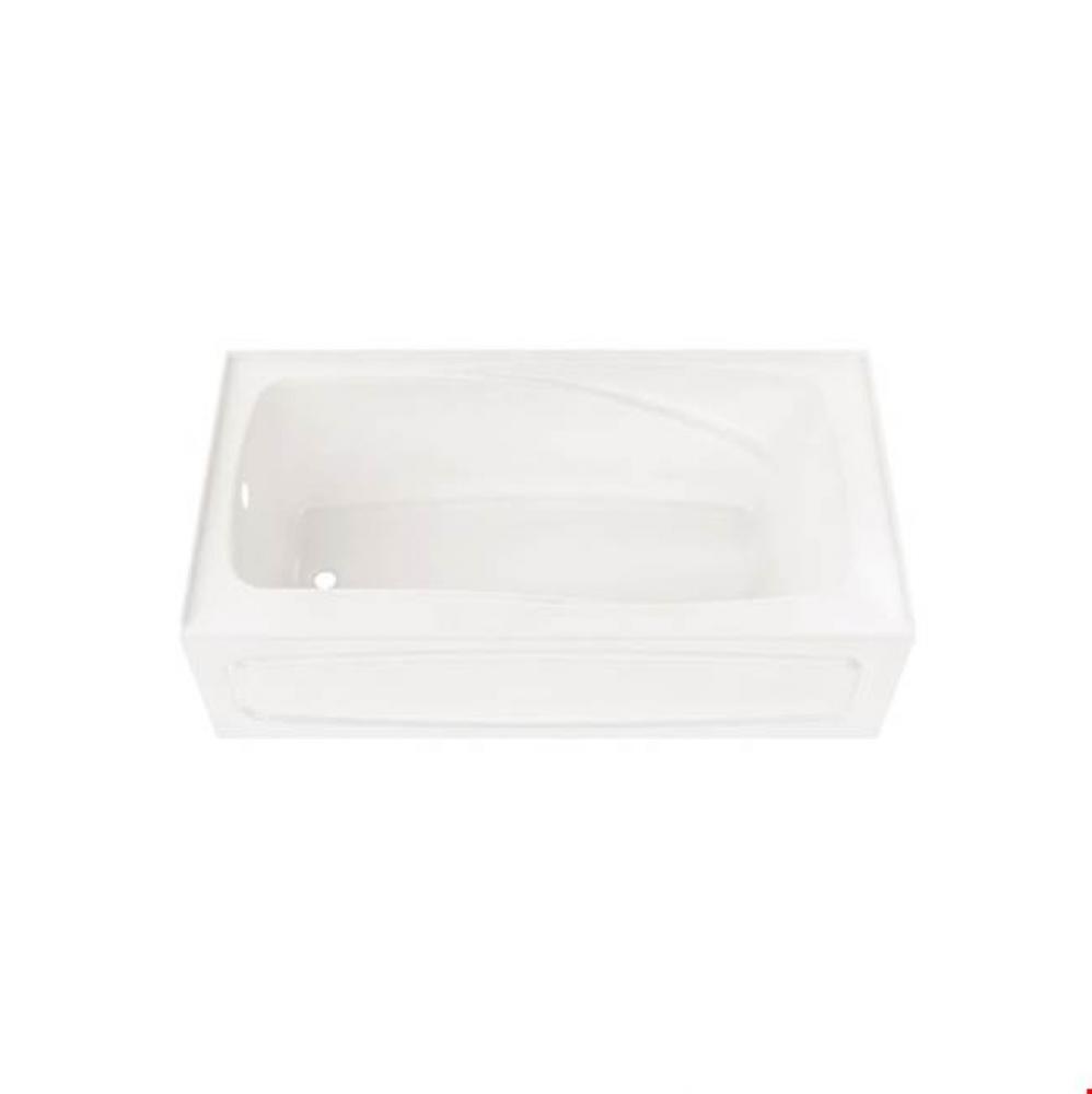 JUNA bathtub 32x66 with Tiling Flange and Skirt, Left drain, Whirlpool/Activ-Air, White JUNA3266 B