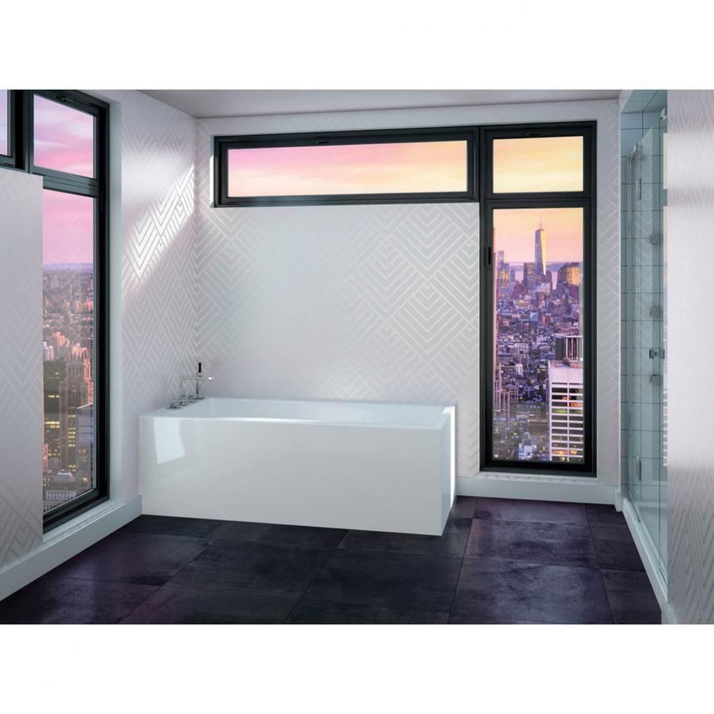 Zurich Bathtub 32X60, With Right Tiling Flange And Skirt On 2 Sides, Right Drain, White