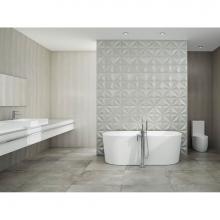 Neptune Rouge Canada 15.22122.000020.10 - Freestanding One Piece Nice 32X66, Mass-Air, Chrome Drain, White