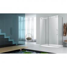 Zitta Canada DPA3200PSTX21+DPA4800WSTC21+DPA3200PSTX21 - Piazza 48 straight shower door wall closing chrome clear + 2x Piazza 32 chrome clear straight retu