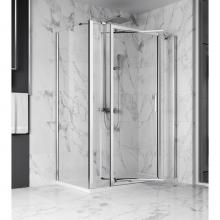 Zitta Canada DXN4800ASTC22+DXN3600PSTX21 - Xenia 48 chrome clear straight shower door 2 fix panel + Xenia 36 chrome clear straight return pan