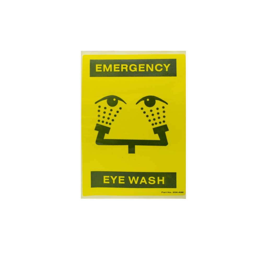 Safety Sign, for Faucet Eyewash