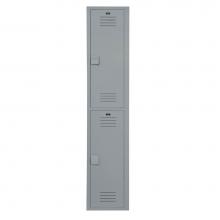 Bradley LK1212602HV-200 - Locker 12in.W 12in.D 60in.H, 2-Tier