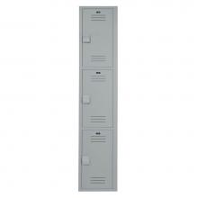 Bradley LK1212603HV-200 - Locker 12in.W 12in.D 60in.H, 3-Tier