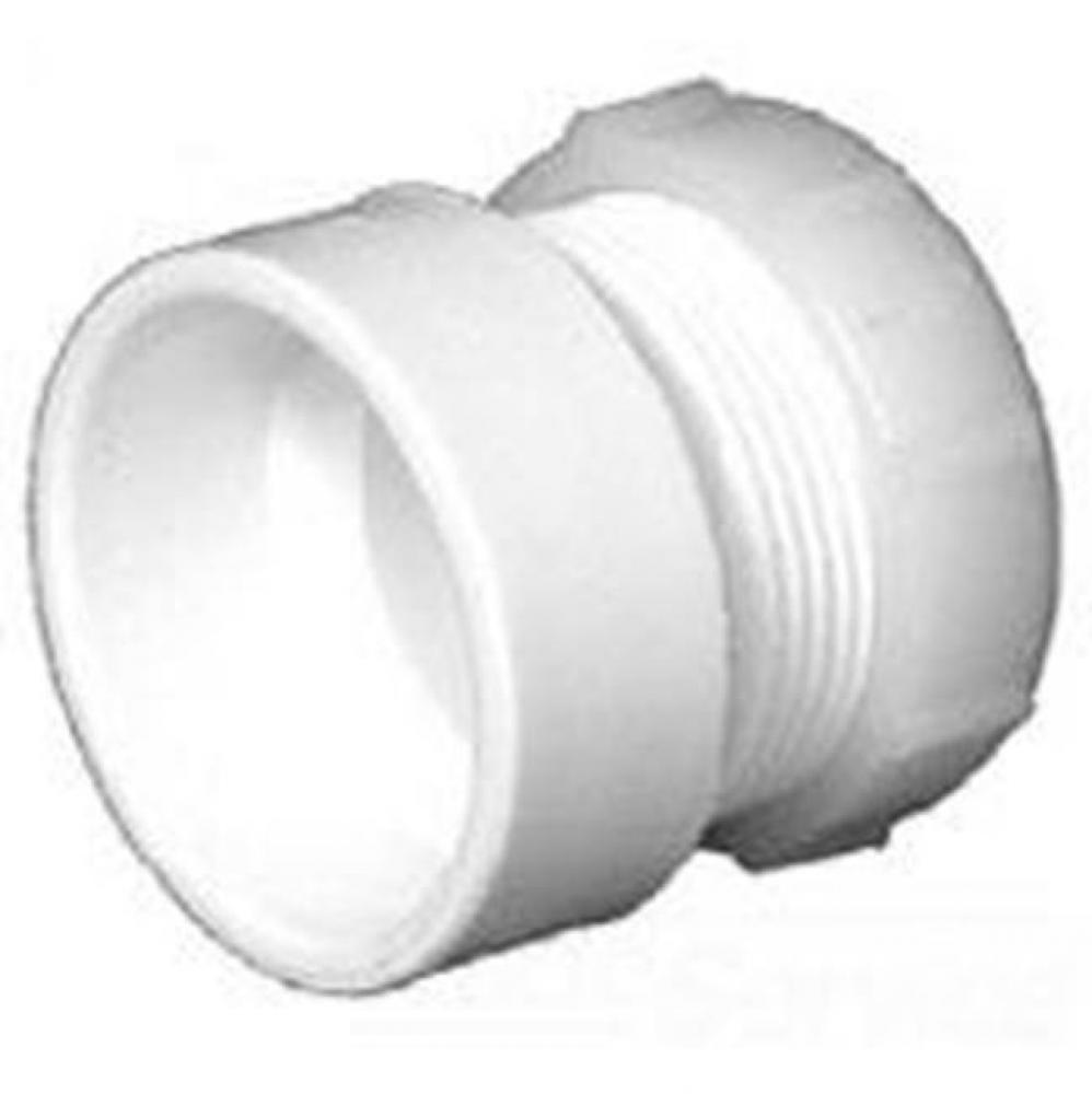 PVC 00104P 1 1/2 x1 1/4 DWV HxTUBSLIPW/WASH&P-NUT