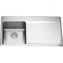 Franke Commercial Canada LBSDBR6408P-1 - Drainboard sinks - 18 gauge, drainboard sink, single