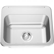 Franke Commercial Canada LBS9407-1/2 - Single Compartment Topmount Sinks - Single, with ledge, 20 gauge