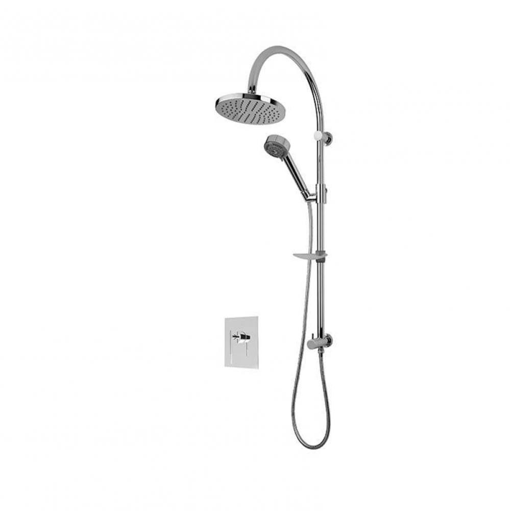 Evita/Hadria 1/2'' P. Bal. Shower Set Chrome