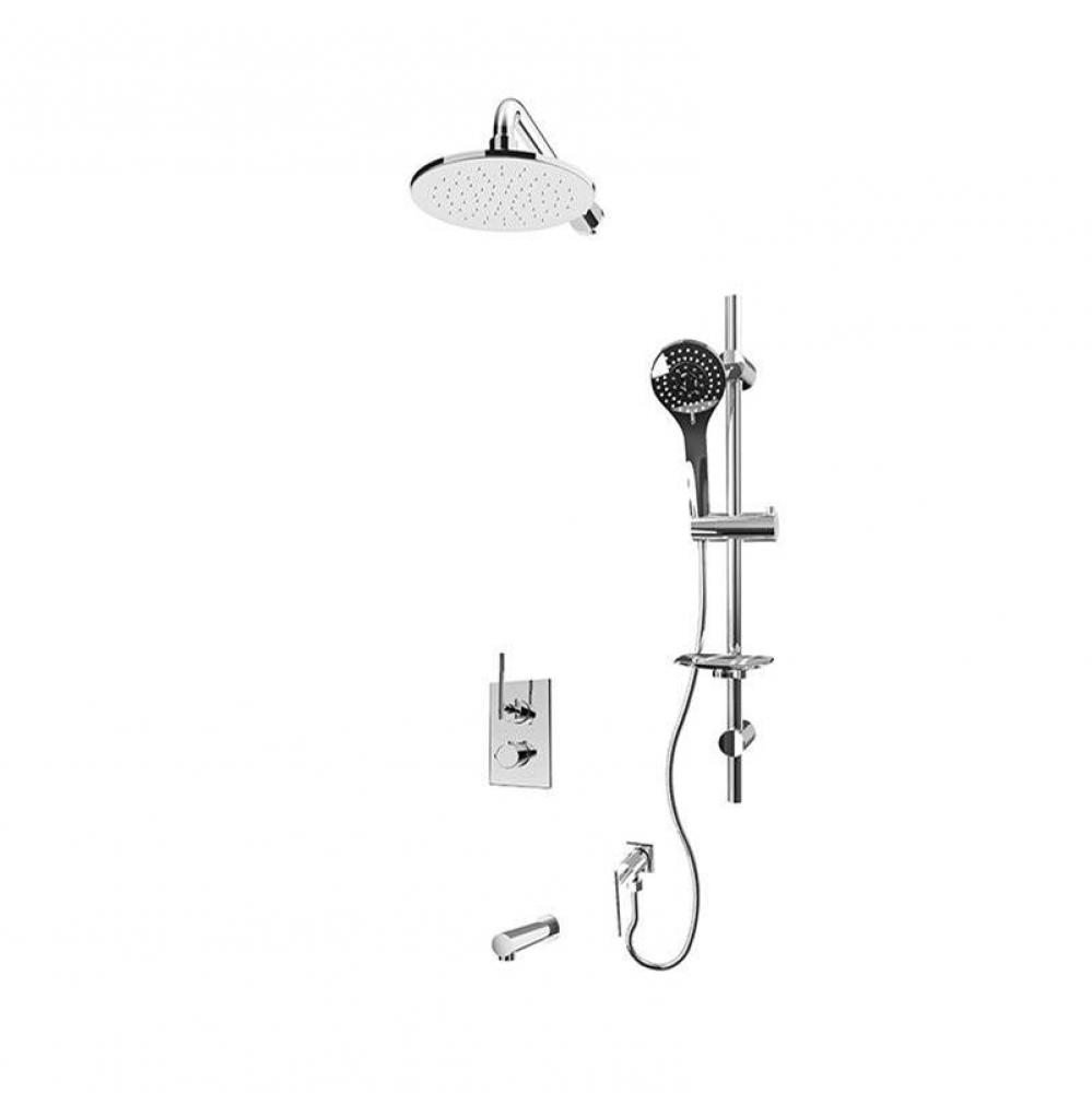 Evita/Hadria 1/2'' Therm. Shower Set 2 Way Div. Xvtr69S Cc