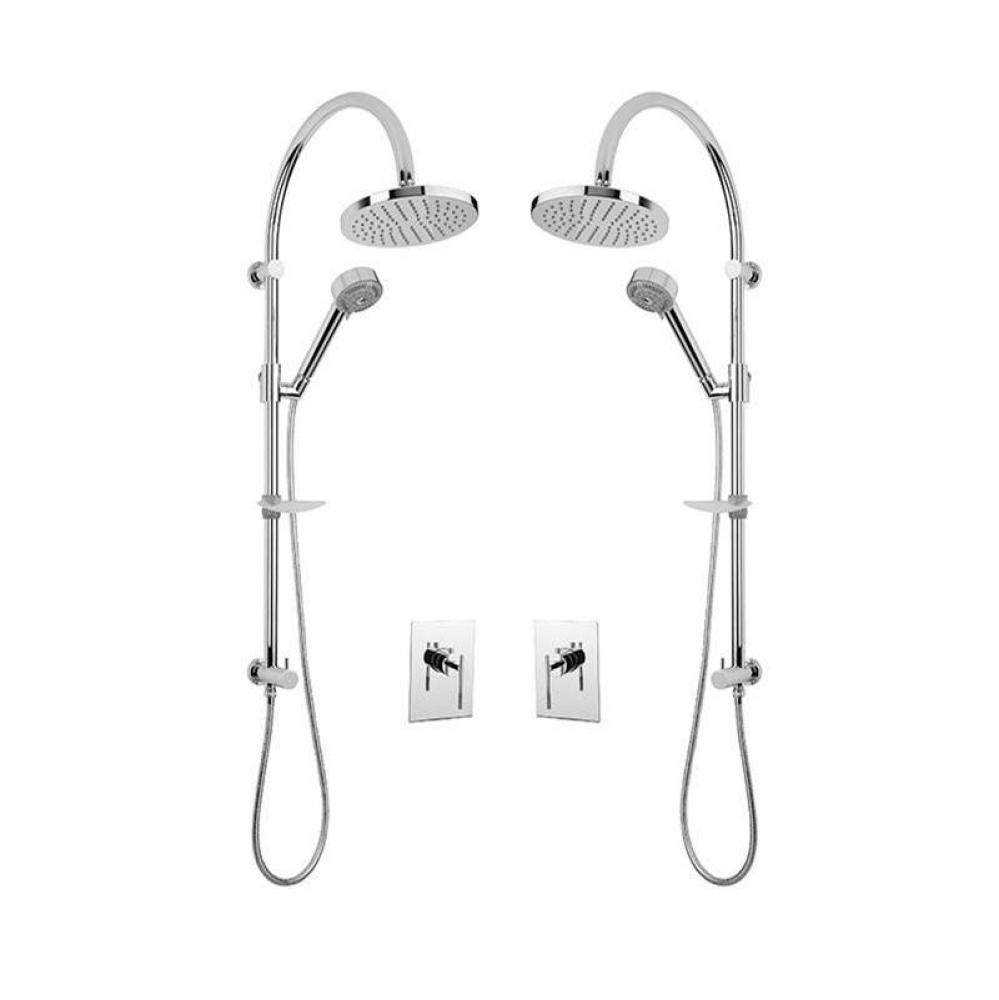 Evita/Hadria 3/4'' Therm. Shower Set Chrome