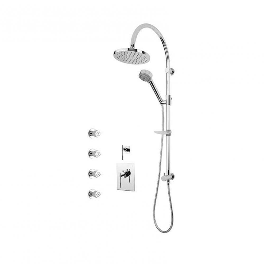 Evita/Hadria 3/4'' Therm. Shower Set Chrome