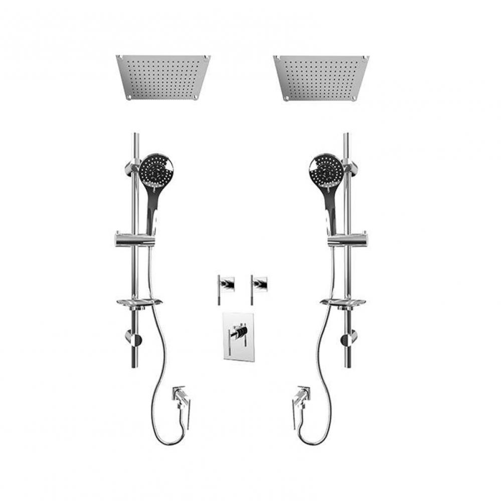 Evita/Hadria 3/4'' Therm. Shower Set Chrome