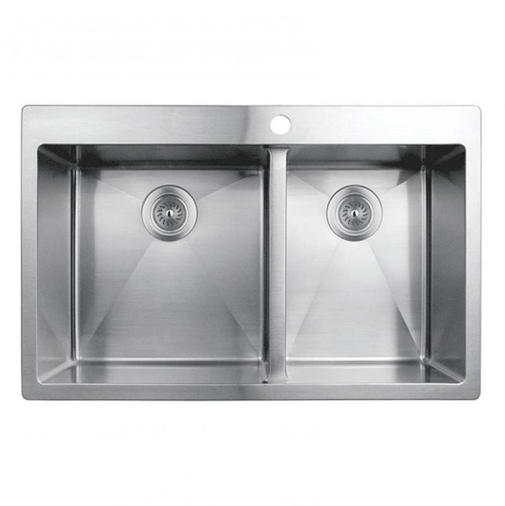 Muscat Double Drop-In Sink 31-1/2'' X 20'' X 7-7/8''