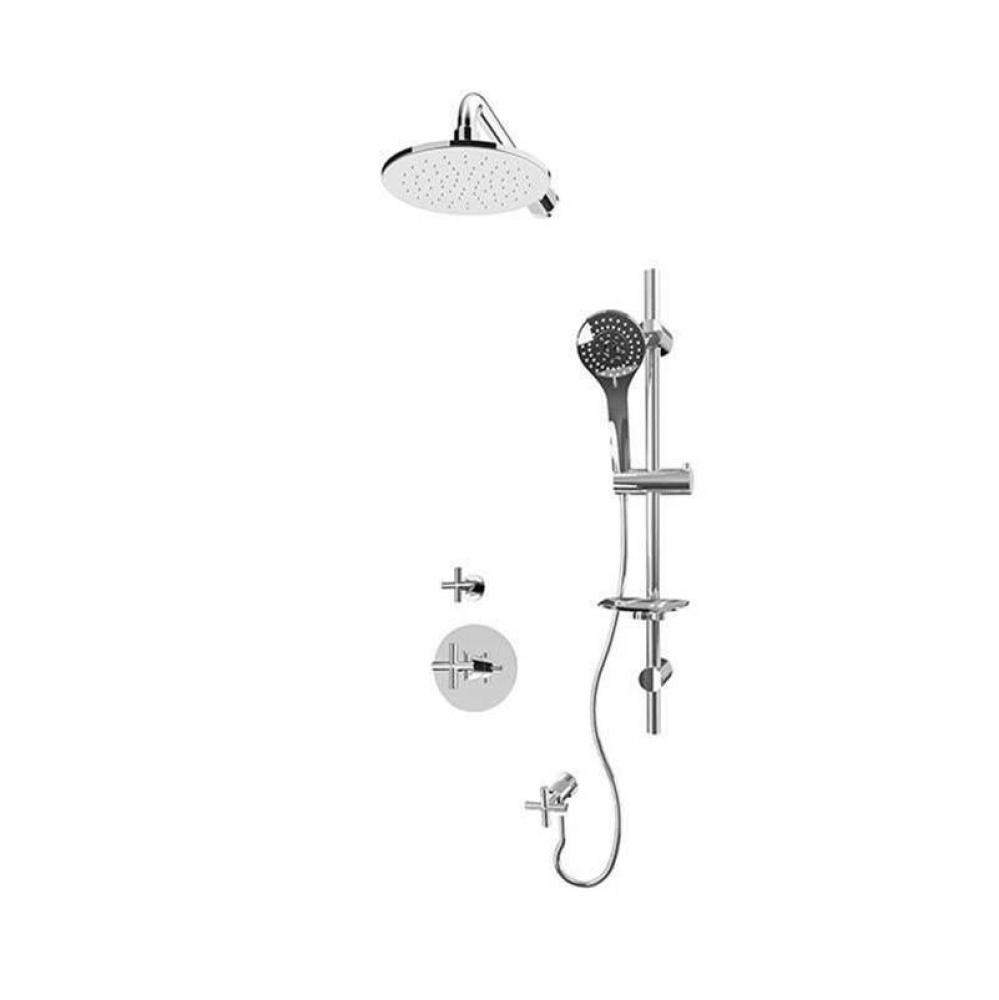 Alex/Gael 3/4'' Therm. Shower Set Chrome