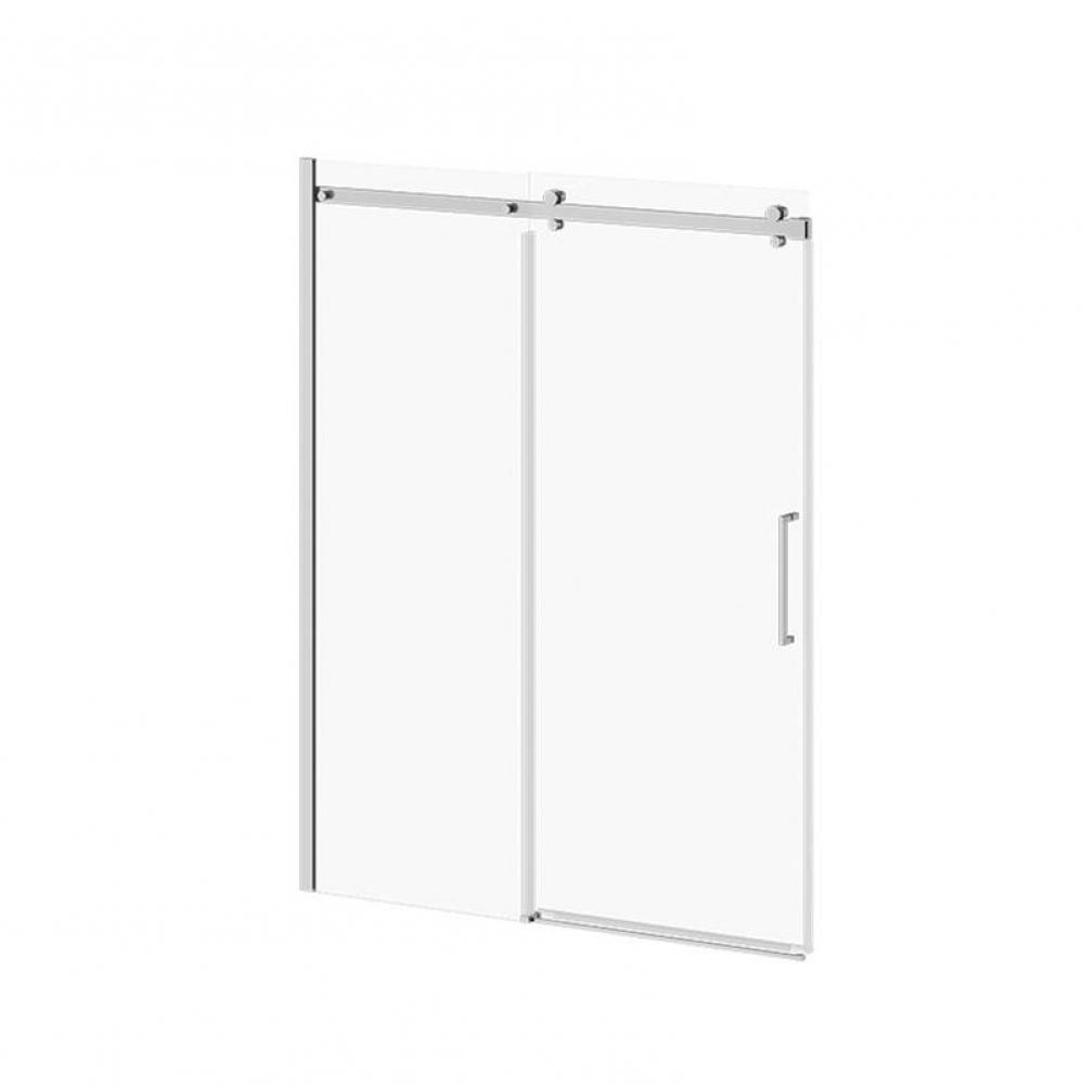 Leman Sliding Shower Door 60'' X 74'' Polished Chrome