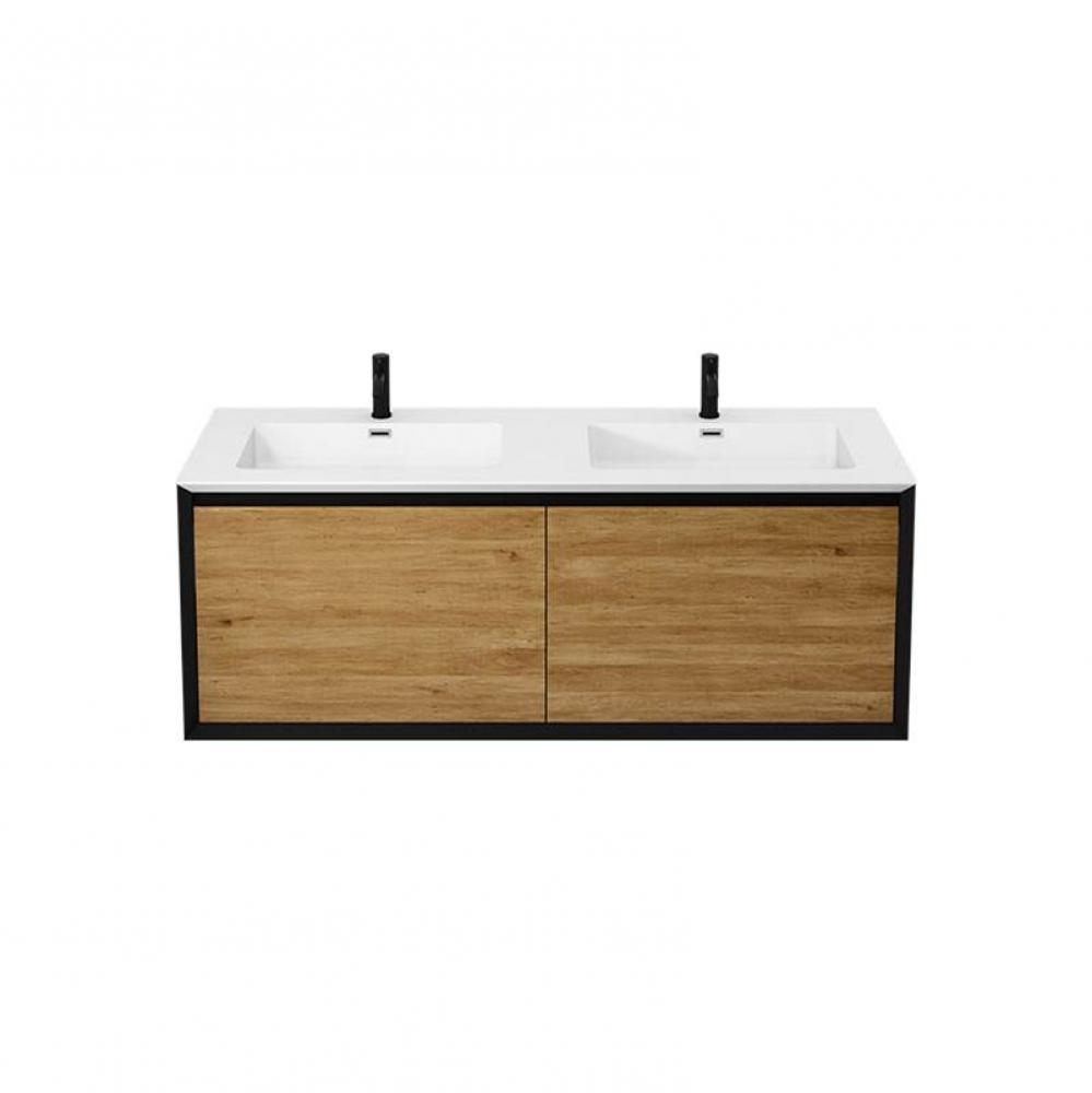 Terra Basin/Main Cabinet Kit Black/Oak