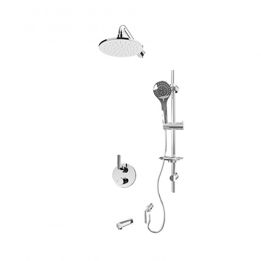 Billie/Dana 1/2'' Therm. Shower Set 2 Ways Div. Chrome