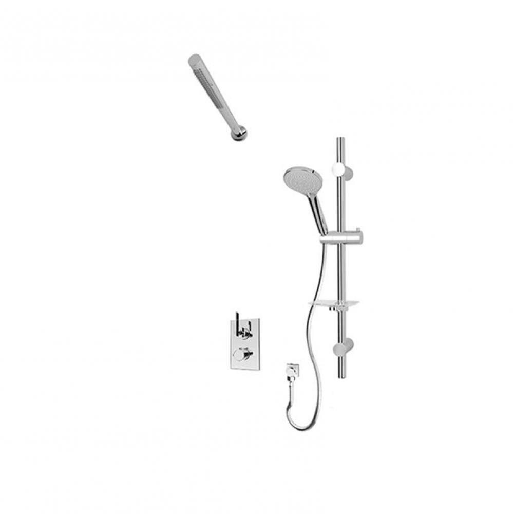 Gabriella 1/2'' Therm. Shower Set 2 Way Div. Xvtr69S Chrome