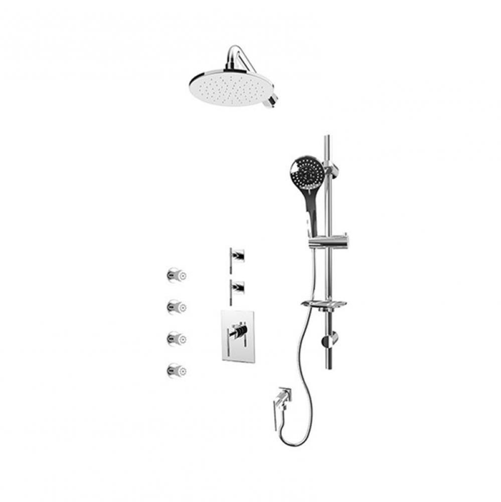 Evita/Hadria 3/4'' Therm. Shower Set Chrome