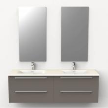 Rubi RMK8206NE - Make-Up Basin/Cabinet Set Nero