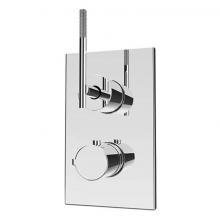 Rubi RVT69SECC - Evita/Hadria Thermostatic Shower Valve 1/2'' With 2 Ways Diverter Chrome