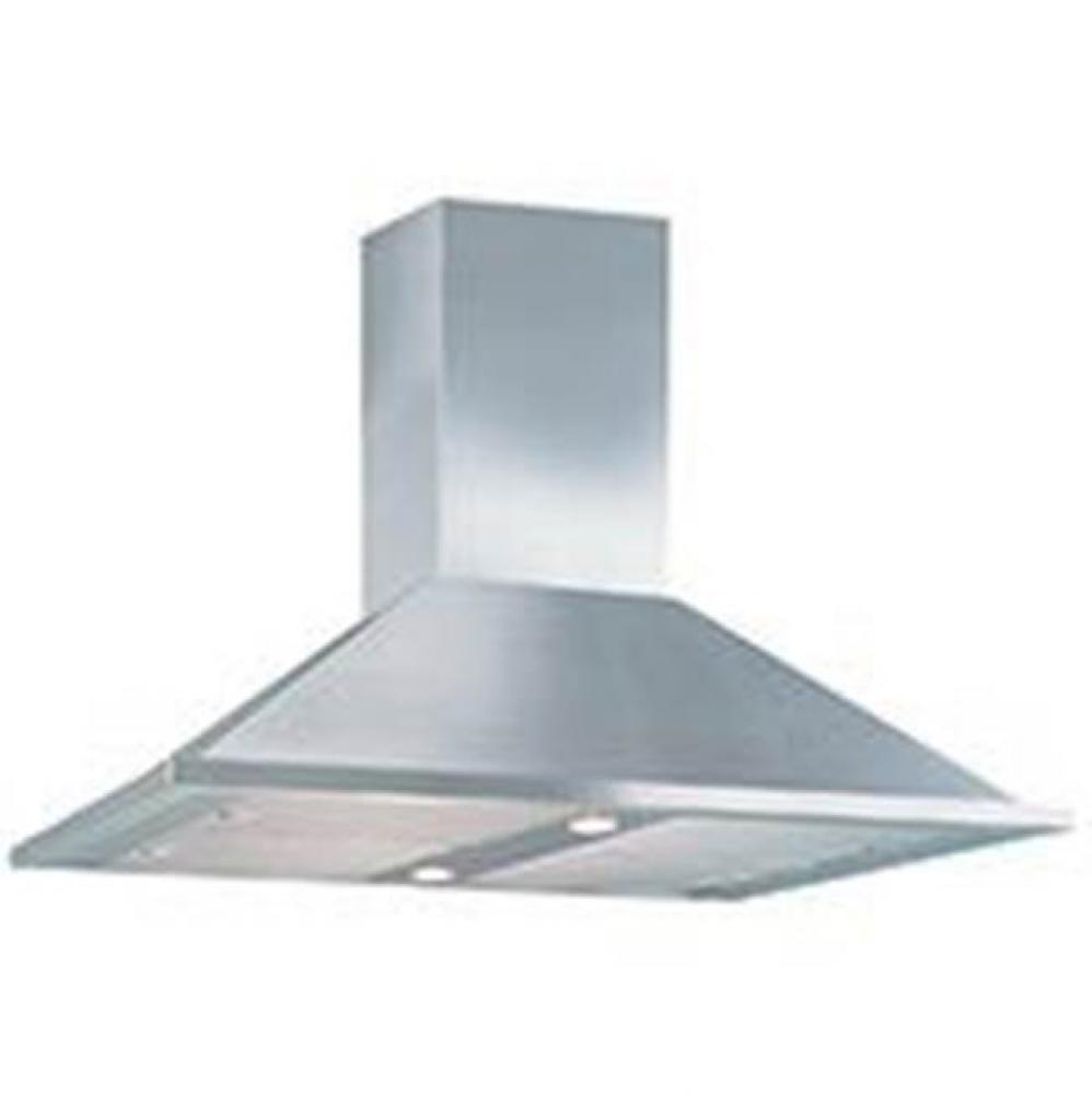 Barcelona Island Mounted Range Hood Stainless Steel w/3 Speed Blower, Dual Halogen Lighting