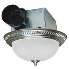 Air King DRLC702 - 70 cfm Nickel Decorative Exhaust Fan with 2-60 W Lights