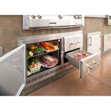 Alfresco ARXE-42 - 42'' Built-In Under Grill Refrigerator