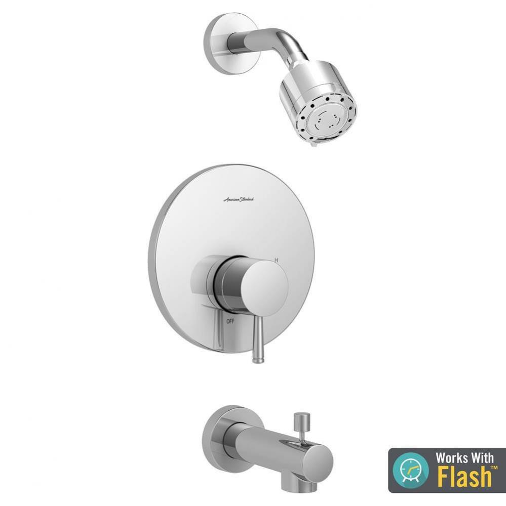 Serin® 2.5 gpm/9.5 L/min Shower Trim Kit With 3-Function Shower Head, Double Ceramic Pressure