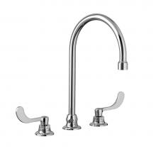 American Standard Canada 6540278.002 - Monterrey® 8-Inch Widespread 8-inch Reach Gooseneck Faucet With Wrist Blade Handles 1.5 gpm/5