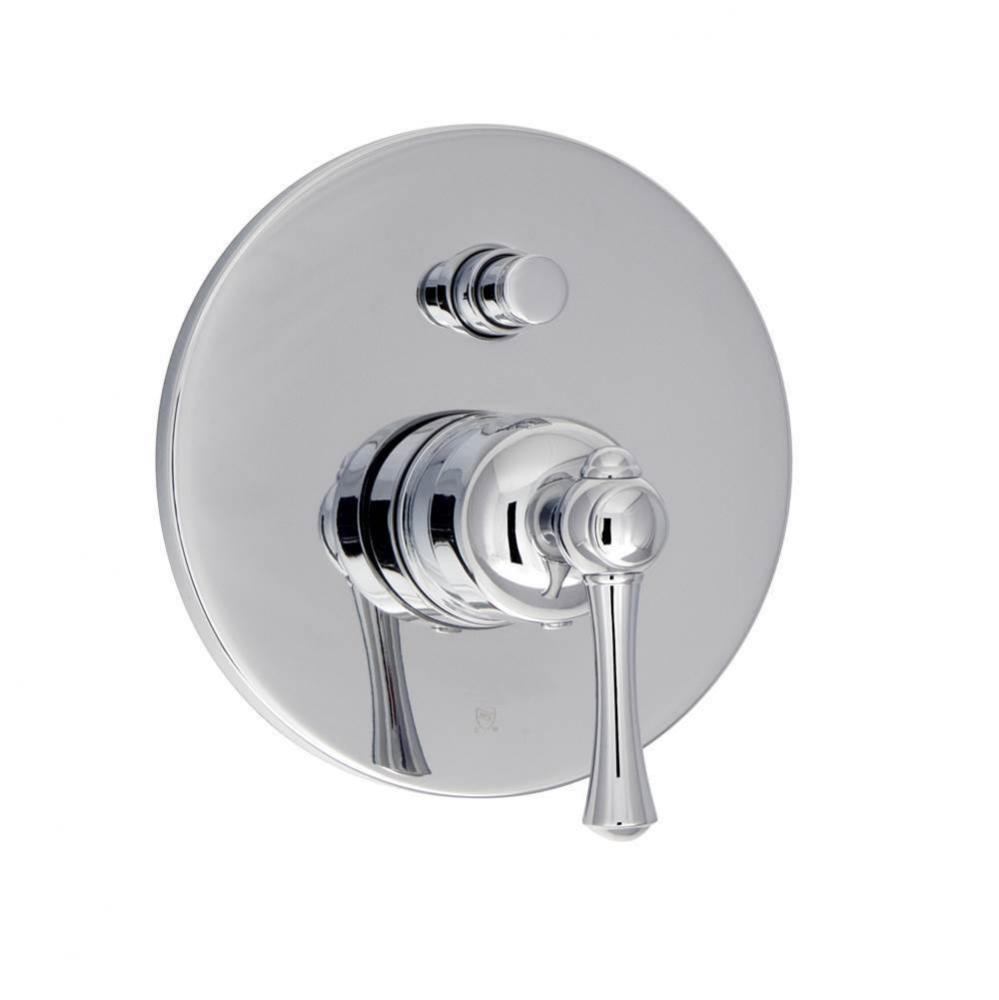 Complete pressure balanced shower control valve with diverter