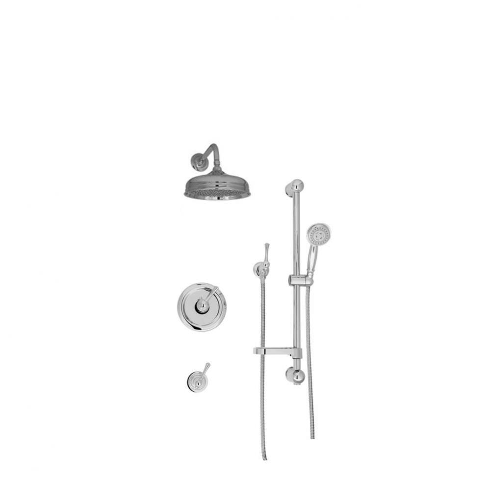 Complete thermostatic shower kit