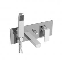 BARiL T05-2001-PB-TT-175 - Trim only for pressure balanced wall-mounted tub faucet with hand shower