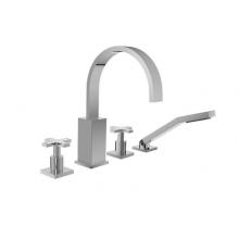 BARiL B26-1481-07-CD - 4-Piece Deck Mount Tub Filler With Hand Shower