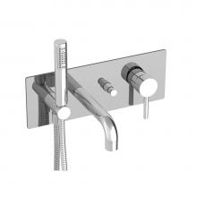 BARiL B66-2000-PB-** - Pressure balanced wall-mounted tub faucet with hand shower
