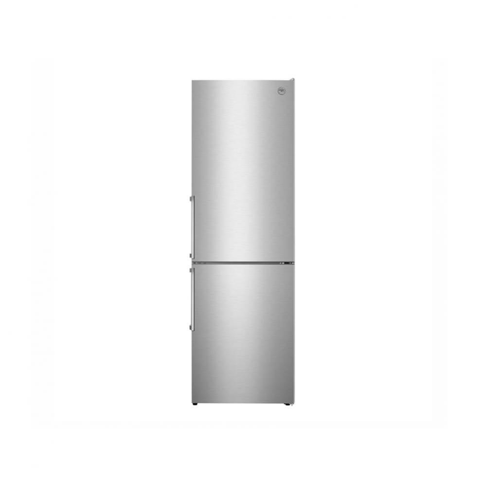 24'' Bottom Mount Freestanding Refrigerator SS Reversible Door