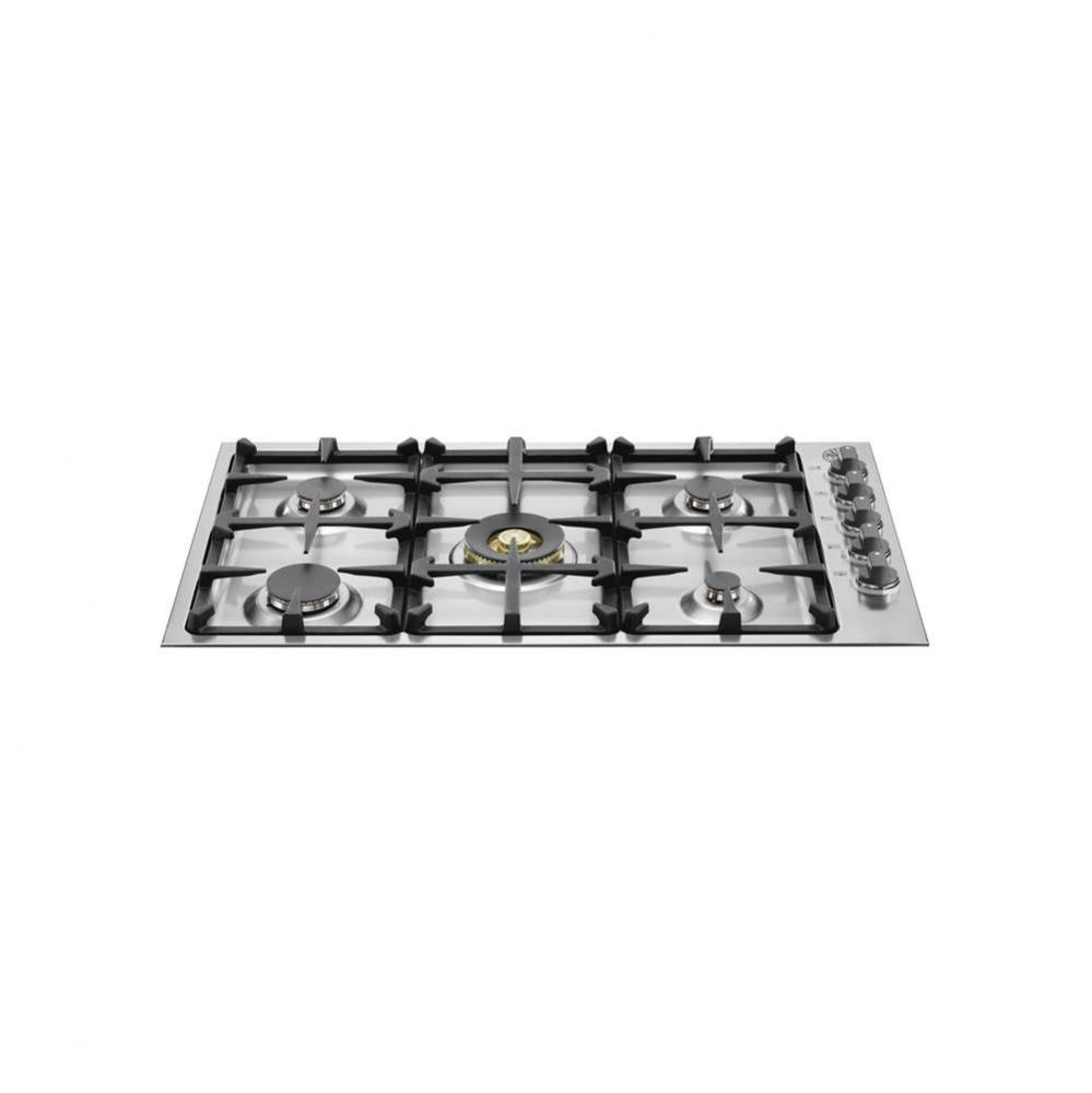 36'' Master Series Gas Cooktop 5 Brass Burners