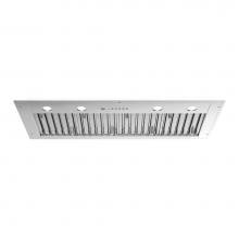 Bertazzoni KIN48XT - Insert Hood, 48'', 18.25'' D, Baffle Filter, Electronic Push Controls, 4 LED L