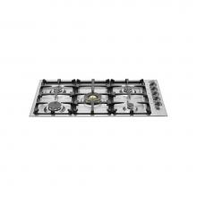 Bertazzoni QB36M500X - 36'' Master Series Gas Cooktop 5 Brass Burners